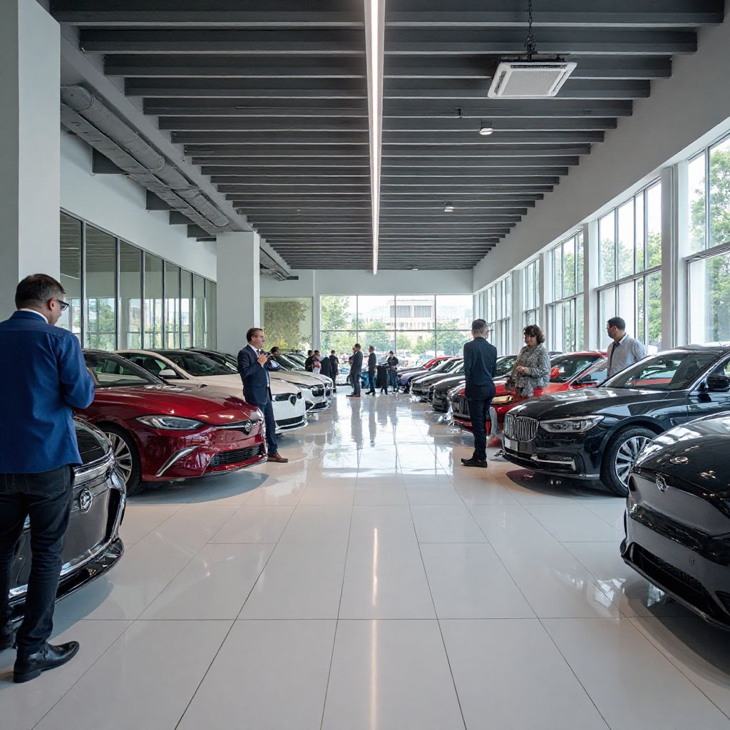Showroom de vehículos eléctricos en Argentina